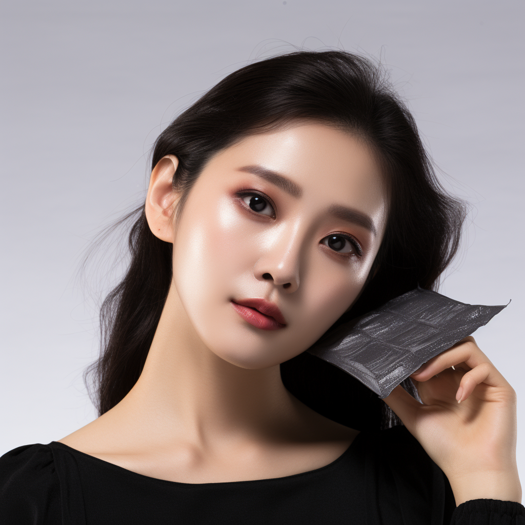 A person is standing by a classic car in an open field, looking into the distance through binoculars.