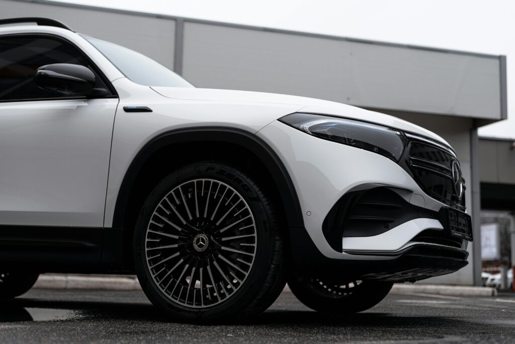 White Mercedes-Benz EQC