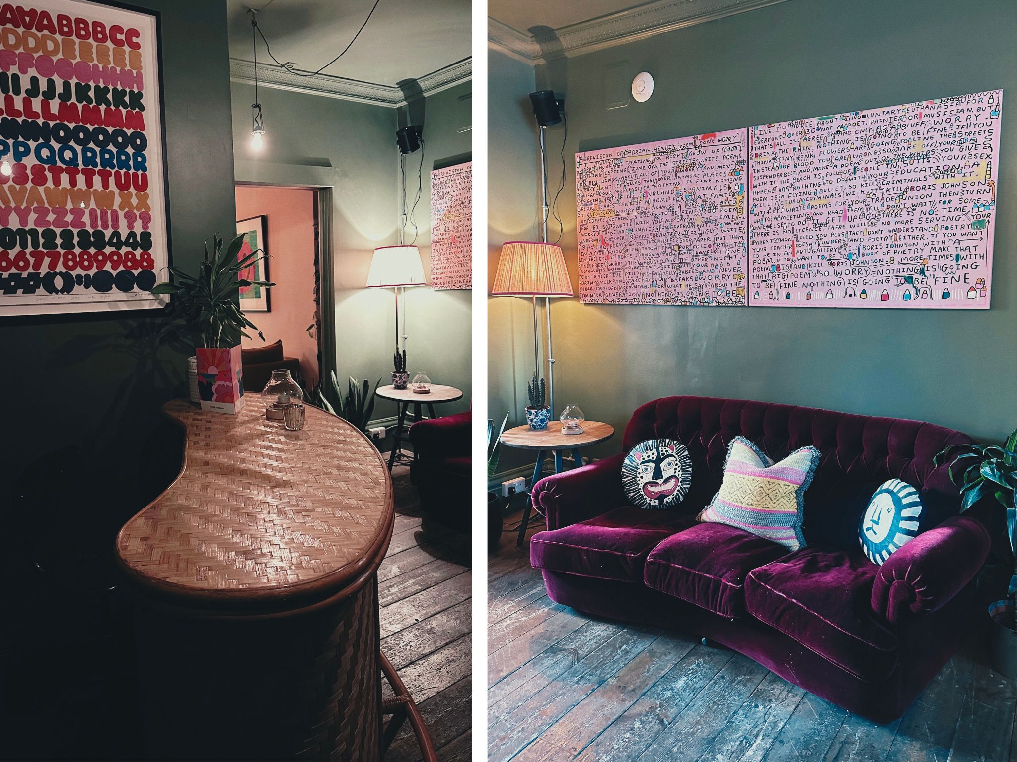 she's all over the place