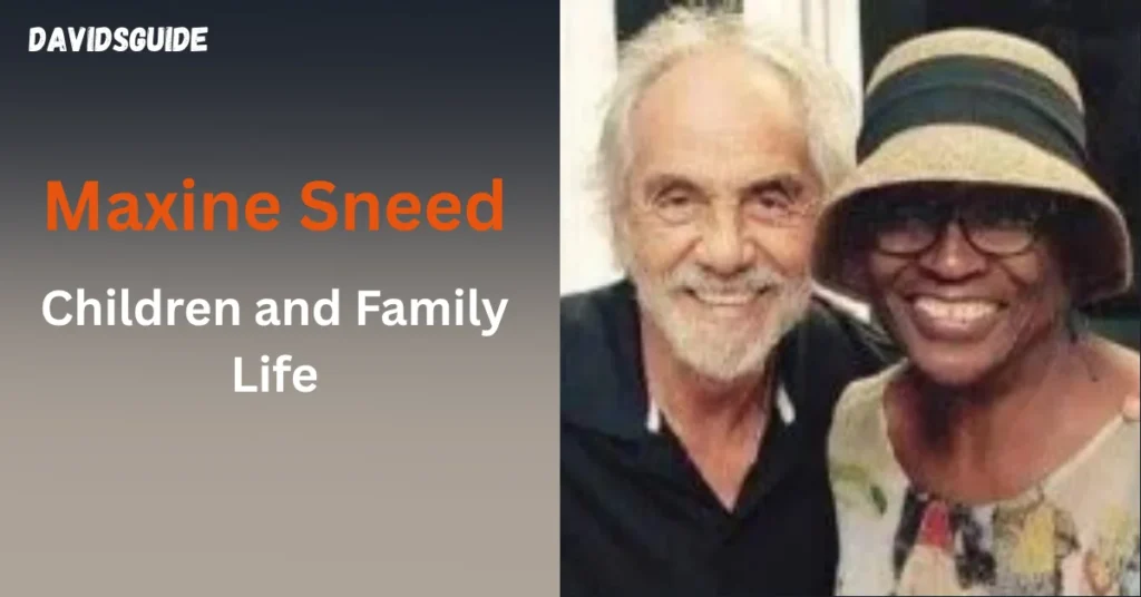 Maxine Sneed Children and Family Life