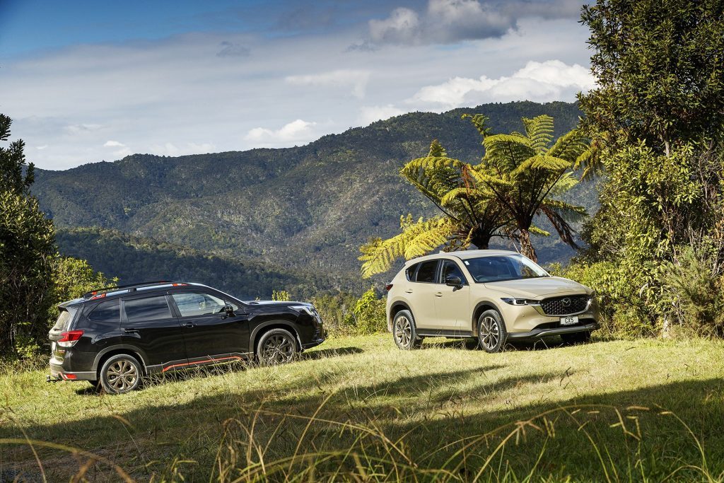 Mazda CX-5 vs Subaru Forester for snowy climates