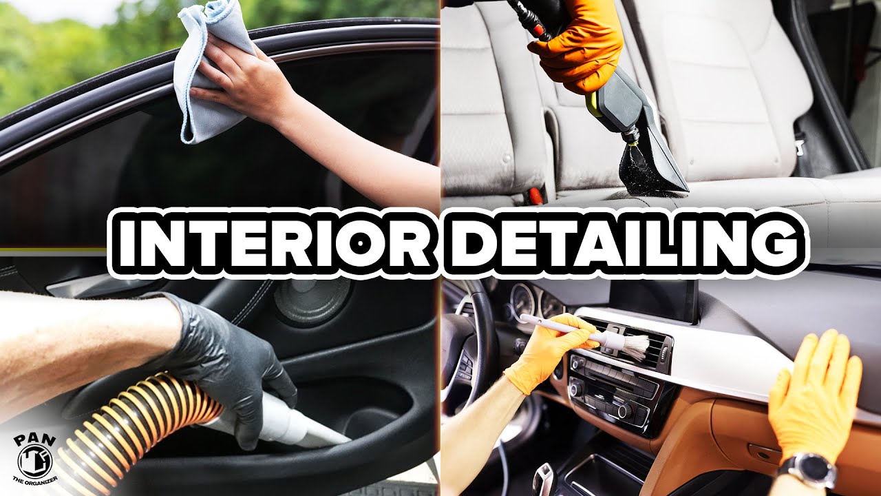 how to clean and detail your car interior at home