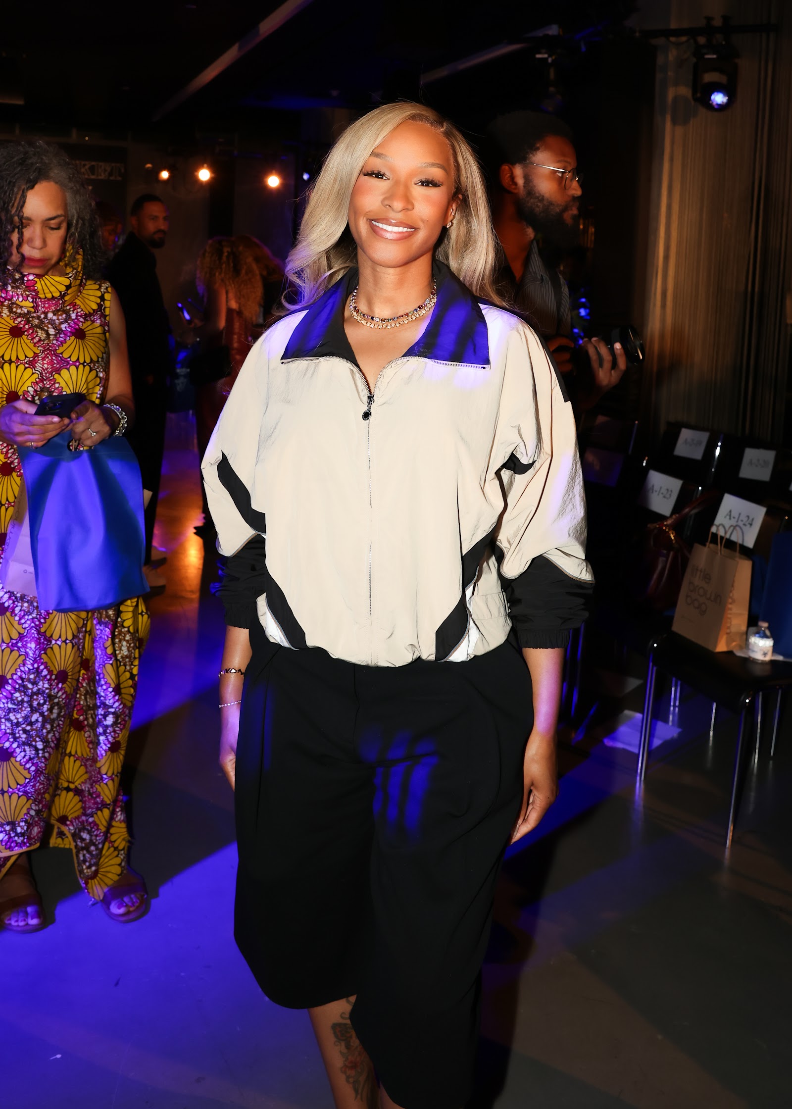 Savannah James at the Blue Jacket Fashion Show
