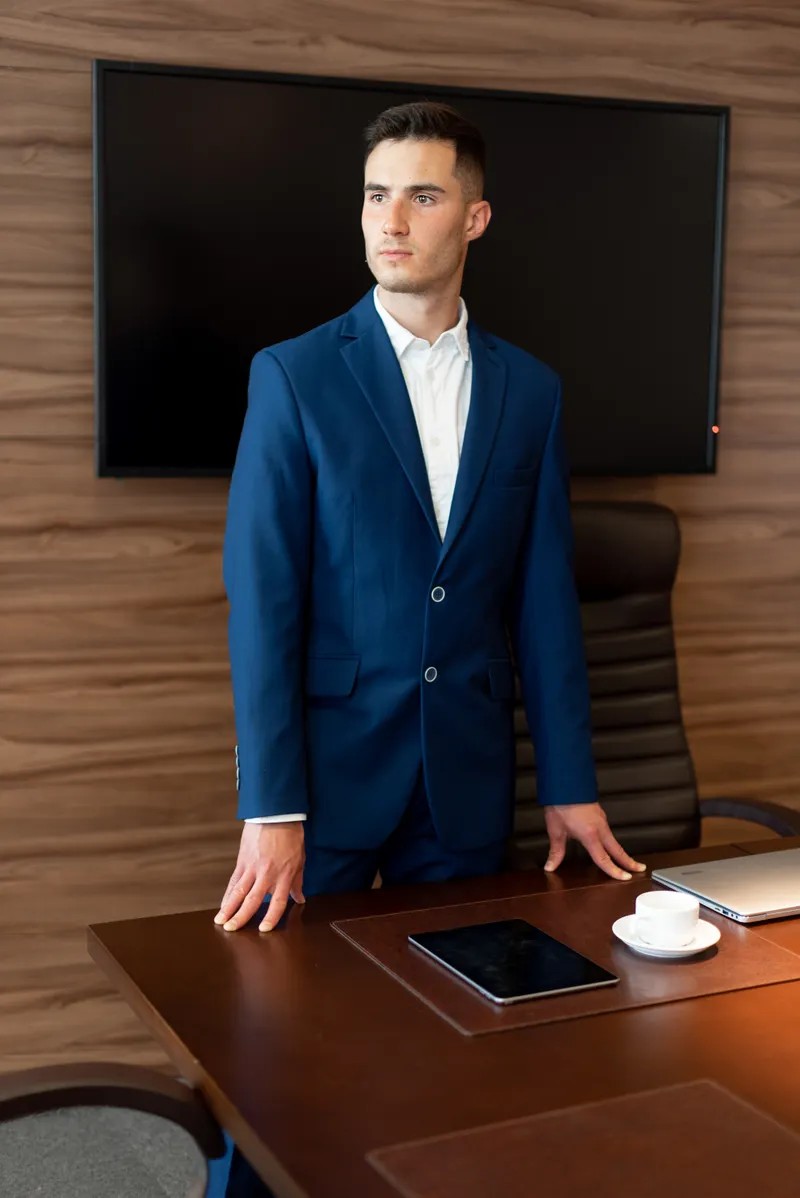 Executive portrait session in a modern office