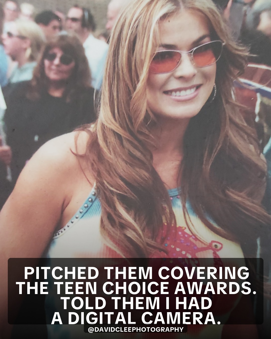 Britney Spears laughing in a fringed top at the 2000 Teen Choice Awards