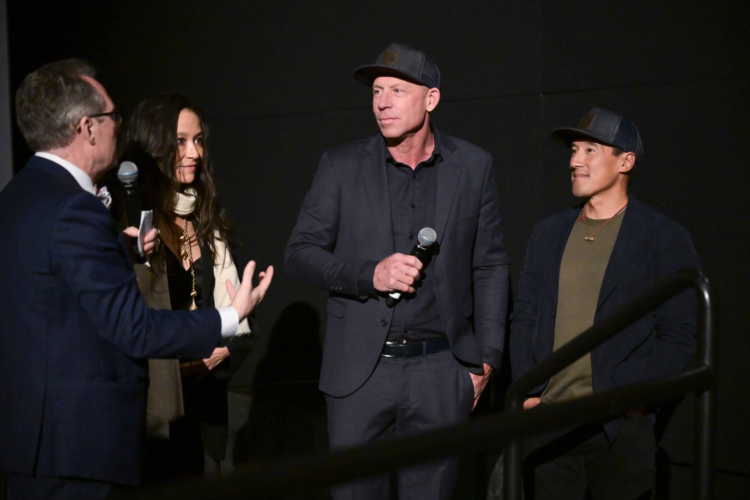 Thom Powers, Elizabeth Chai Vasarhelyi, Jim Morrison and Jimmy Chin at the IMAX Canadian premiere of Everest: The Other Side at TIFF 2026