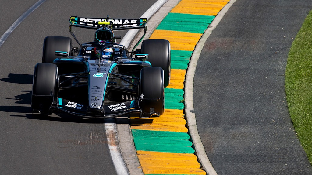 The Mercedes-AMG PETRONAS F1 Team in 2026, pictured during the Miami Grand Prix weekend that doubled as Formula 1's fashion week.