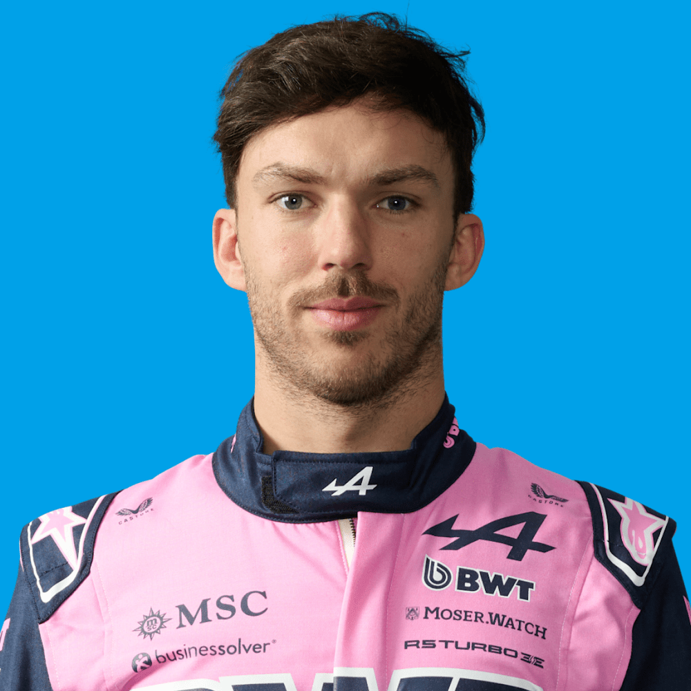 Pierre Gasly of Alpine, stunning pole-sitter at the 2026 Italian Grand Prix.