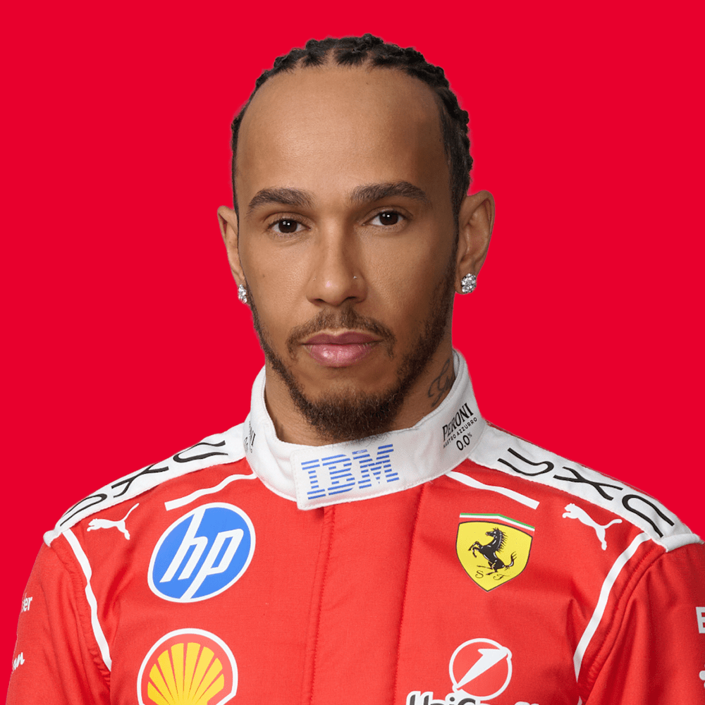 Lewis Hamilton of Scuderia Ferrari, deemed at fault for the opening-lap collision with George Russell at Les Combes and given a five-second penalty.