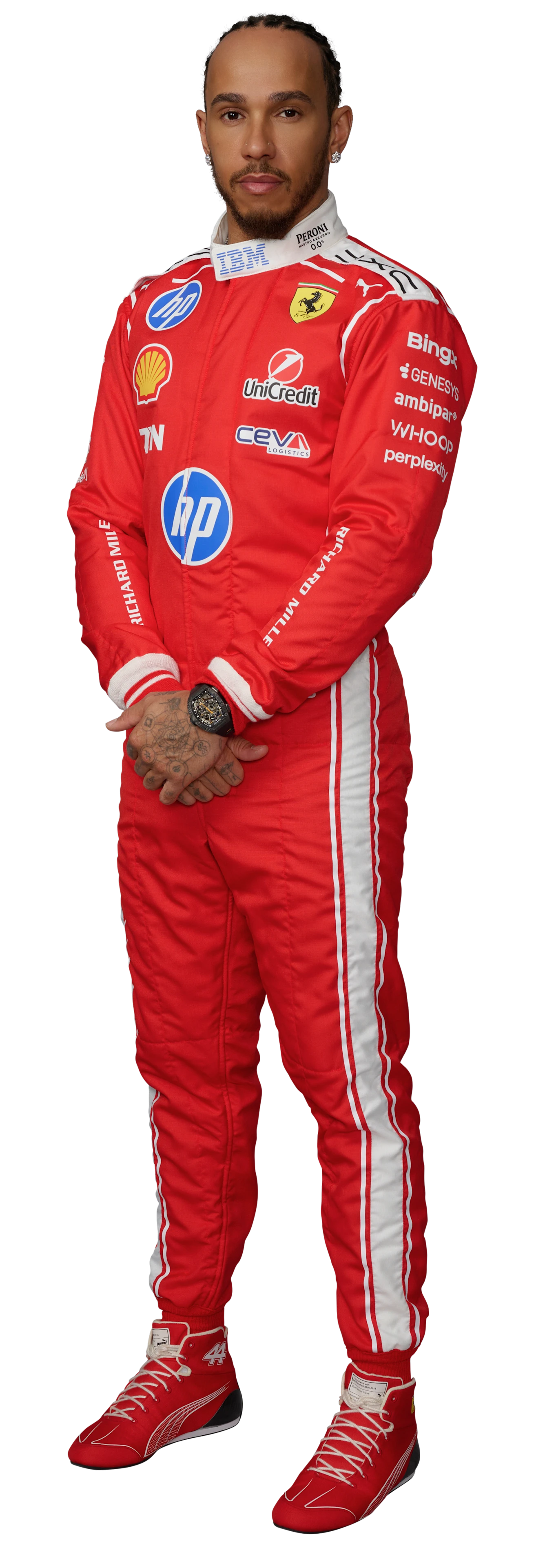 Lewis Hamilton's official 2026 Scuderia Ferrari driver portrait