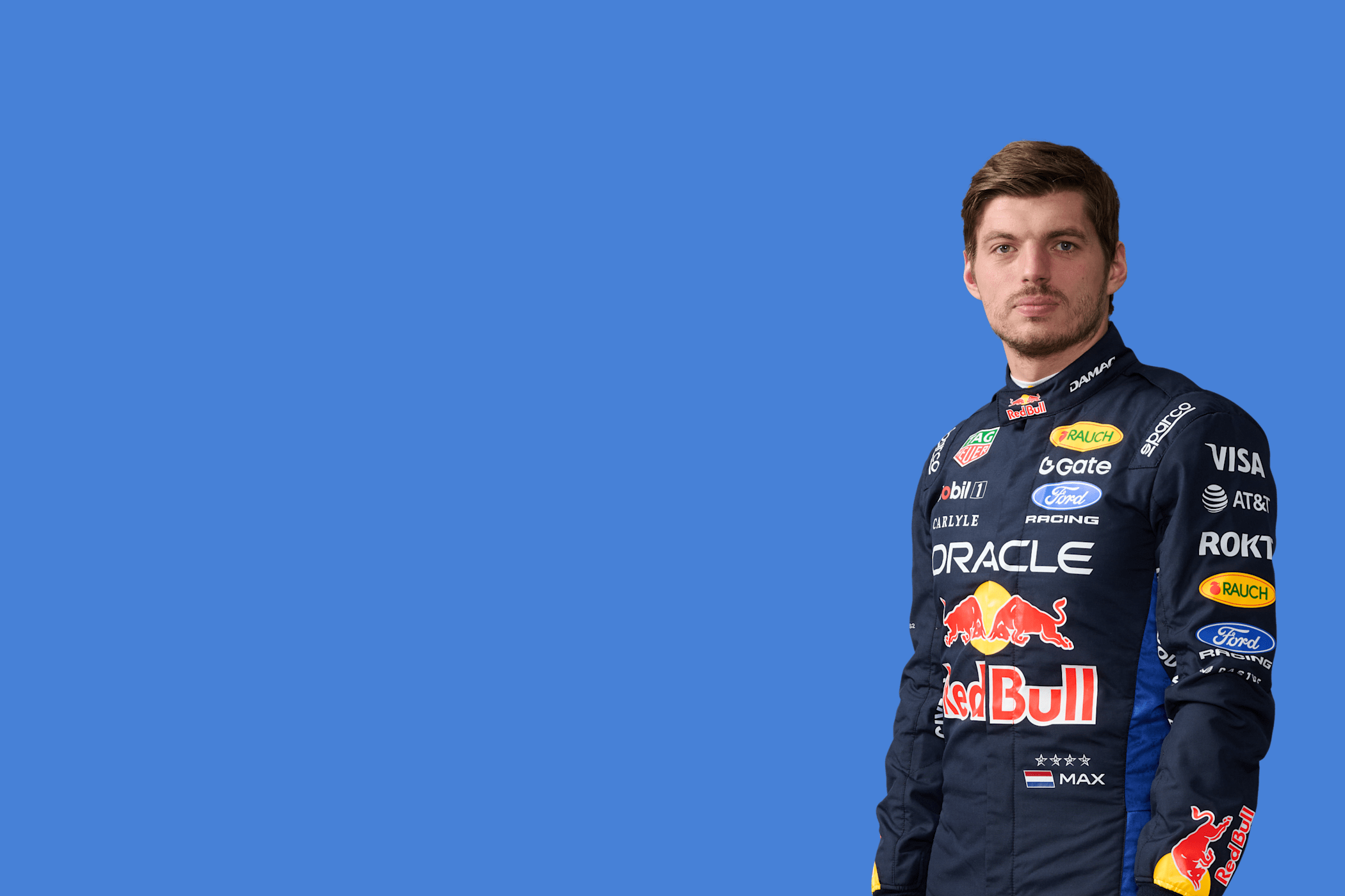 Max Verstappen of Red Bull Racing, third at Spa after an early Eau Rouge lunge, his second podium in three races.