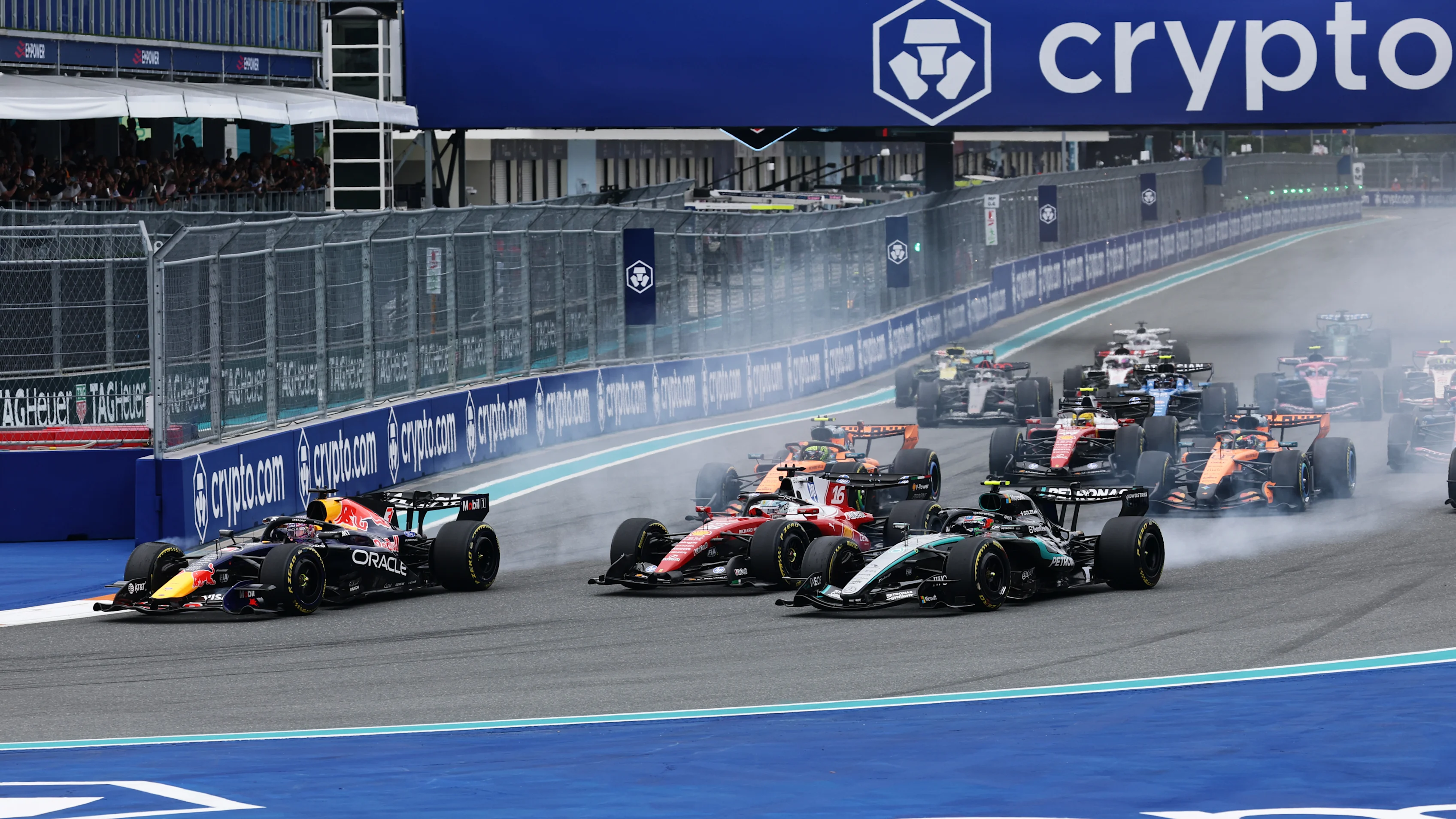 Max Verstappen driving the No. 3 Oracle Red Bull Racing car at the 2026 Miami Grand Prix