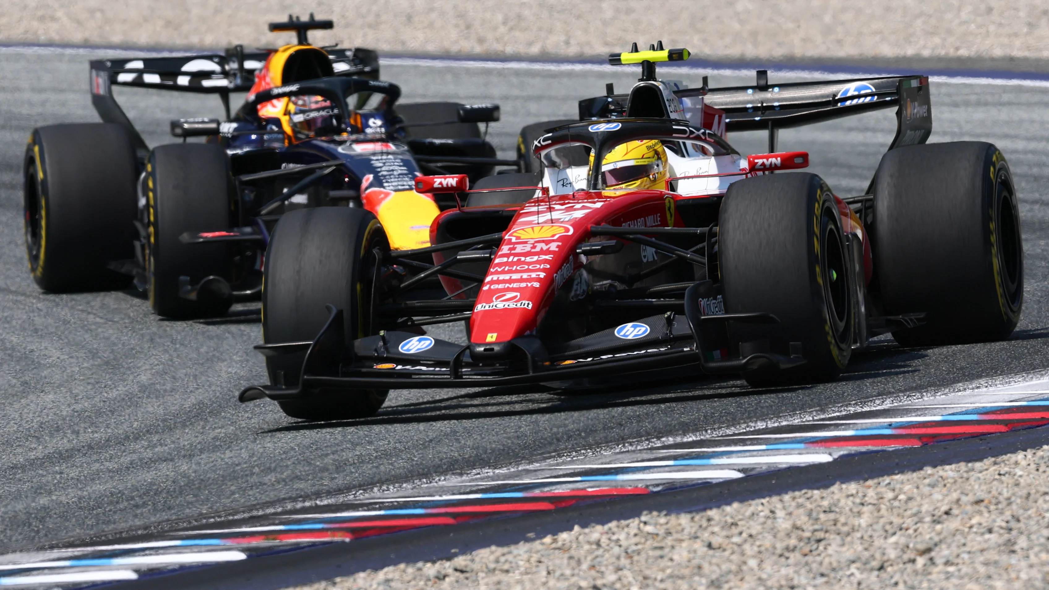 Lewis Hamilton driving the No. 44 Scuderia Ferrari at the 2026 Austrian Grand Prix