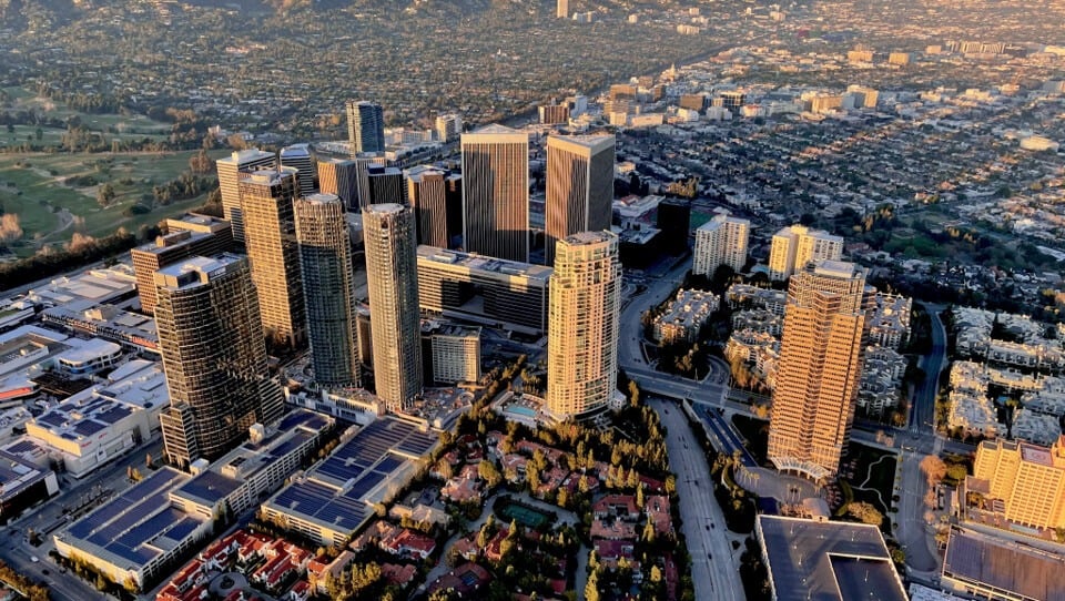 Century City, Los Angeles, where La Fontaine will open at 2151 Avenue of the Stars