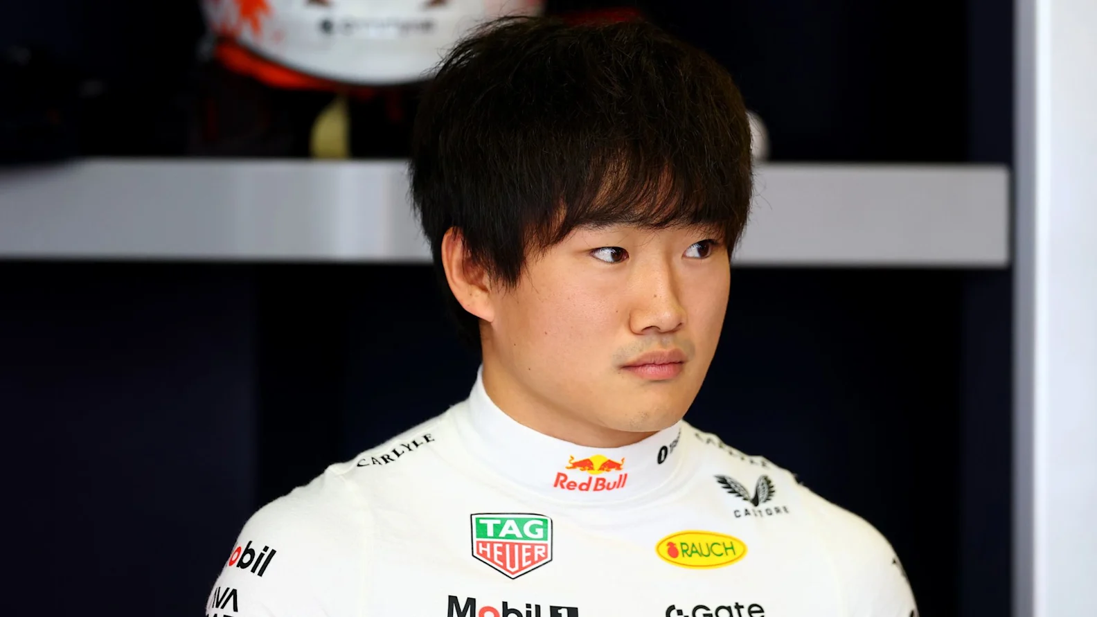 Yuki Tsunoda at the 2025 Mexican Grand Prix, in official Formula 1 imagery.