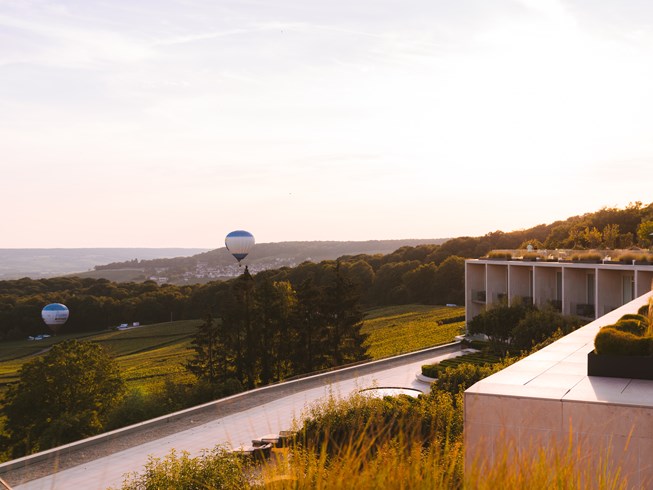 Royal Champagne Hotel and Spa in Champillon France, a Leading Hotels of the World member overlooking the Champagne vineyards
