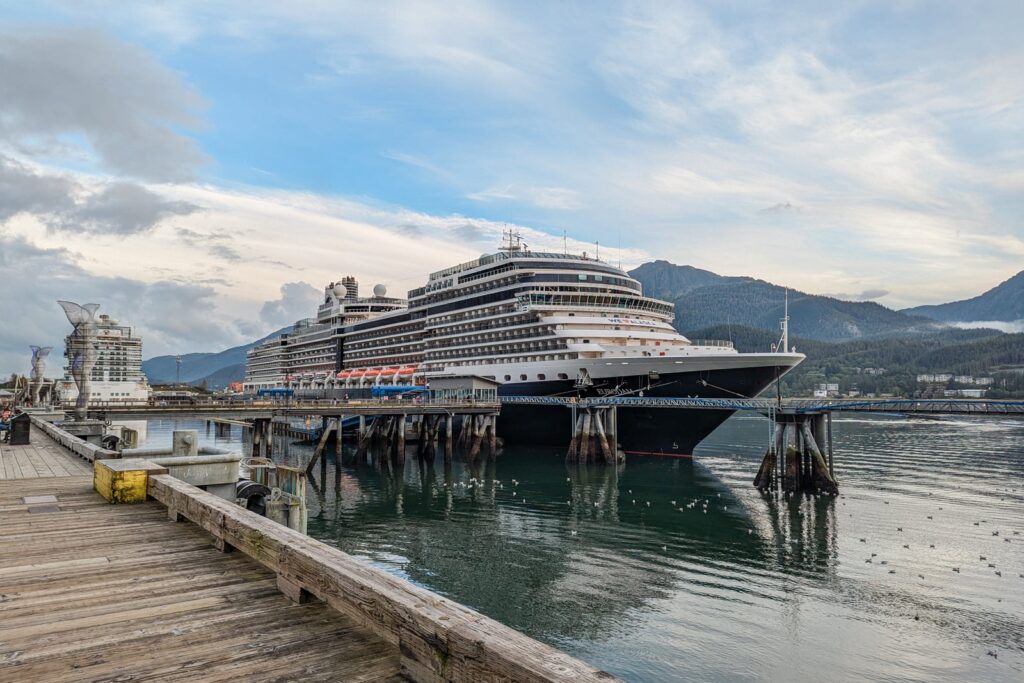Holland America Eurodam cruise ship in port