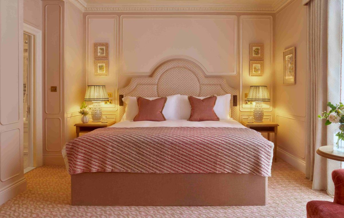 Newly redesigned guest room at Dukes London in St James's
