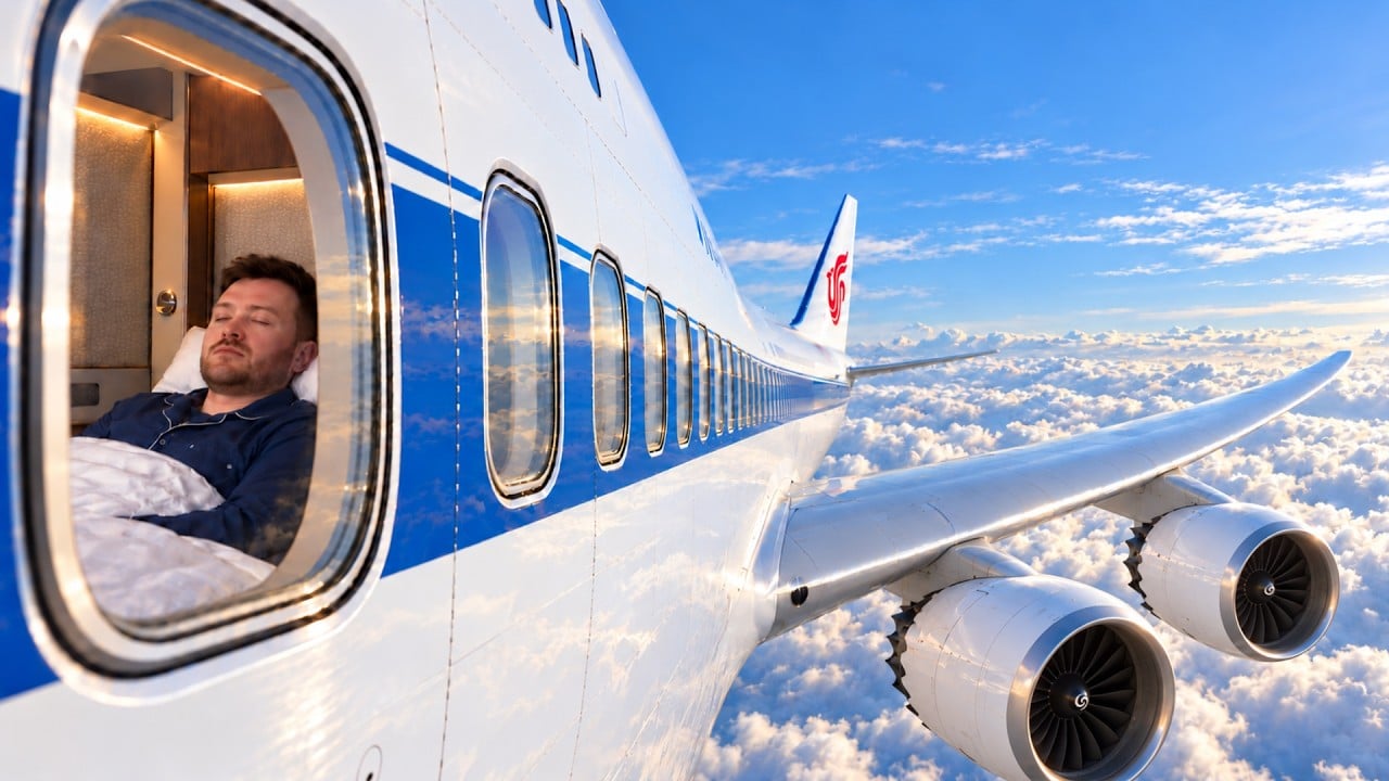 Trek Trendy reviewing Air China's Forbidden Pavilion first class on the Boeing 747-8