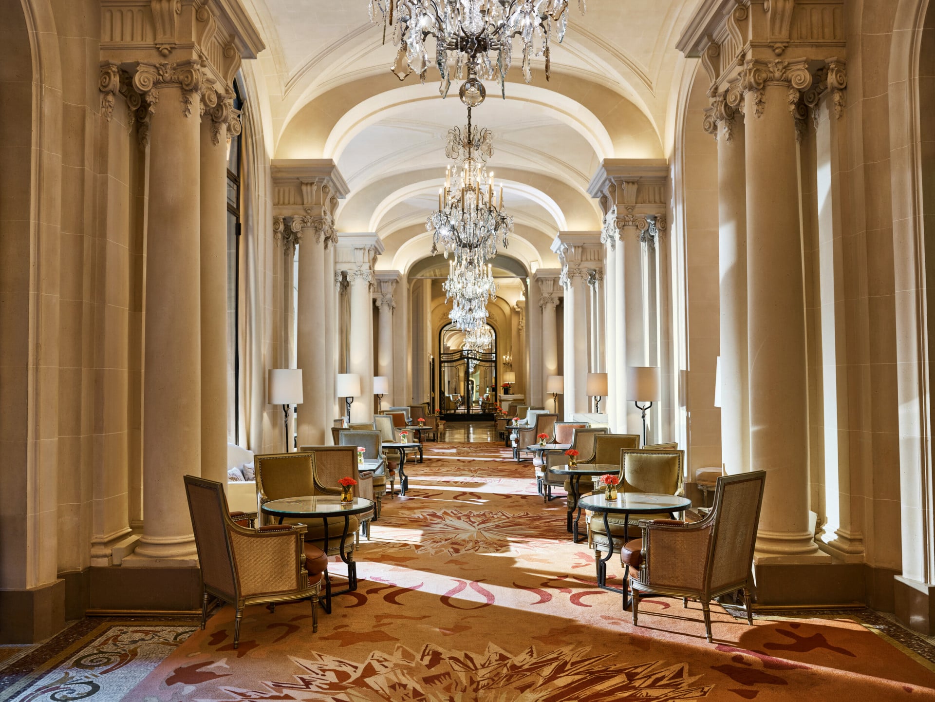 La Galerie dining room at Hôtel Plaza Athénée, Paris, where breakfast is served