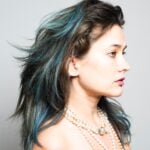 Katie Chonacas portrait for an article about her music video appearances and acting roles
