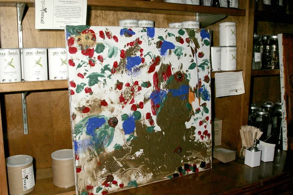 Artwork by Katie Chonacas at the Groundwork Coffee art showing in Hollywood in 2009