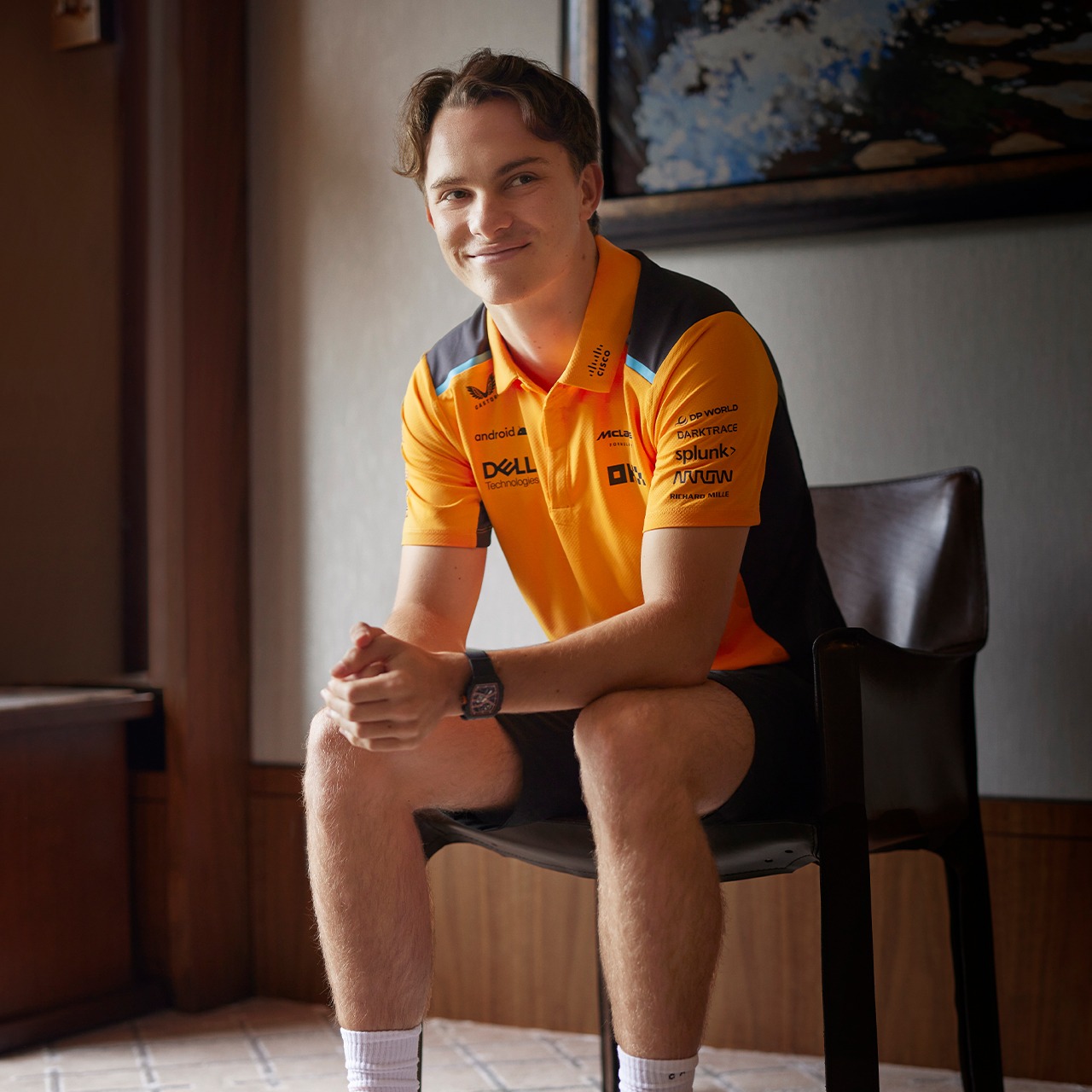 Oscar Piastri pictured with the McLaren Formula 1 Team, where he is contracted until at least 2028.