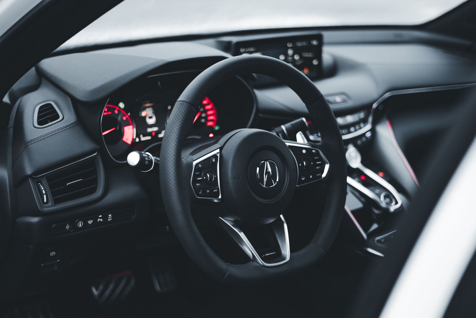 Acura Type S interior dashboard and steering wheel — the new Acura Integra offers a driver-focused cockpit