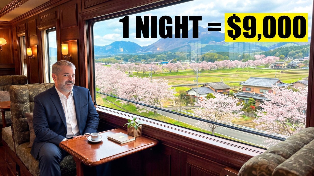 Seven Stars in Kyushu luxury sleeper train, featured in Jeb Brooks' review.